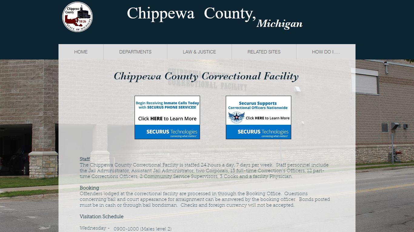 SHERIFF CORRECTIONAL FACILITY | mysite